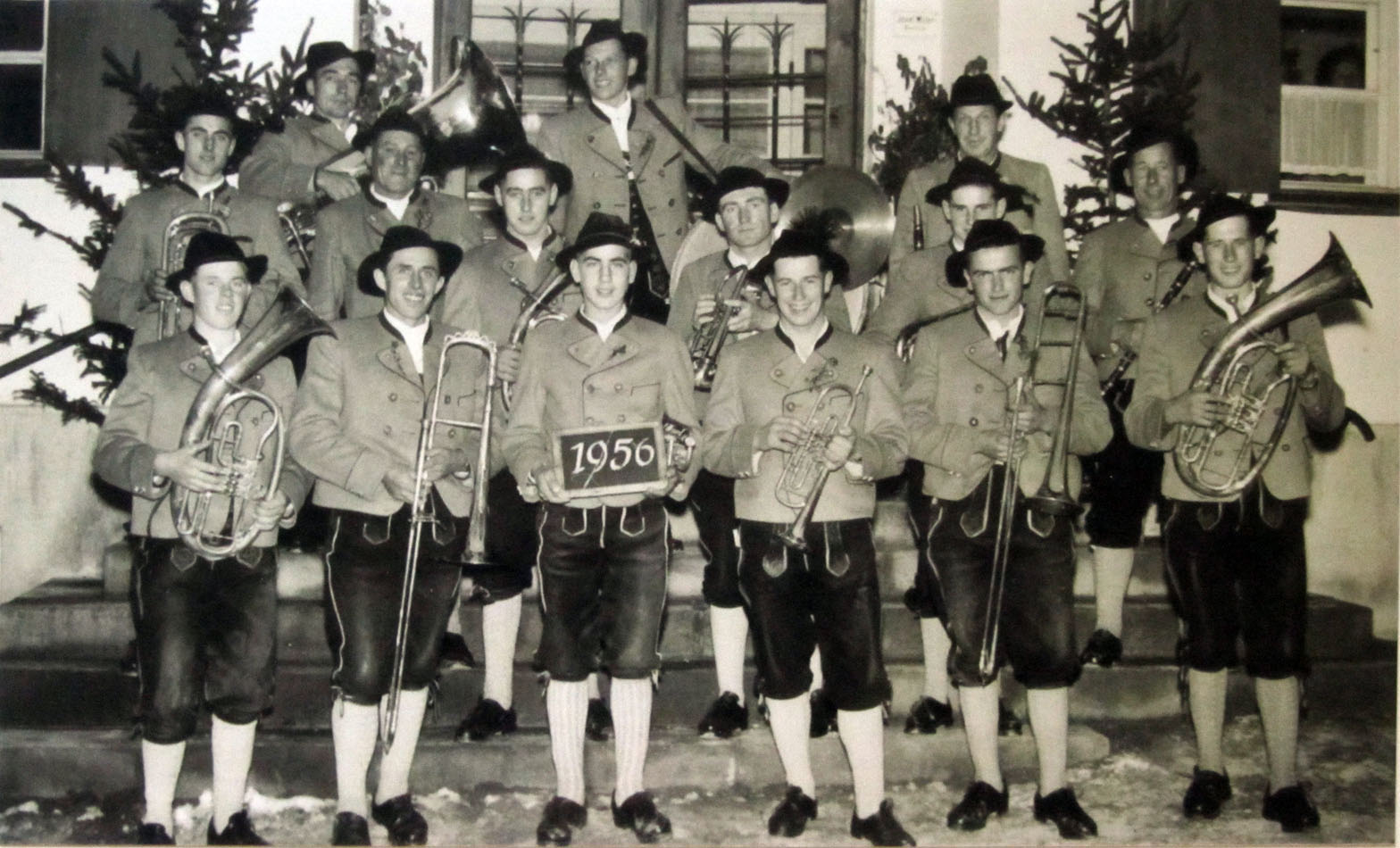 Aus der Chronik der Musikkapelle Mittelberg-Faistenoy - Musikkapelle 1956