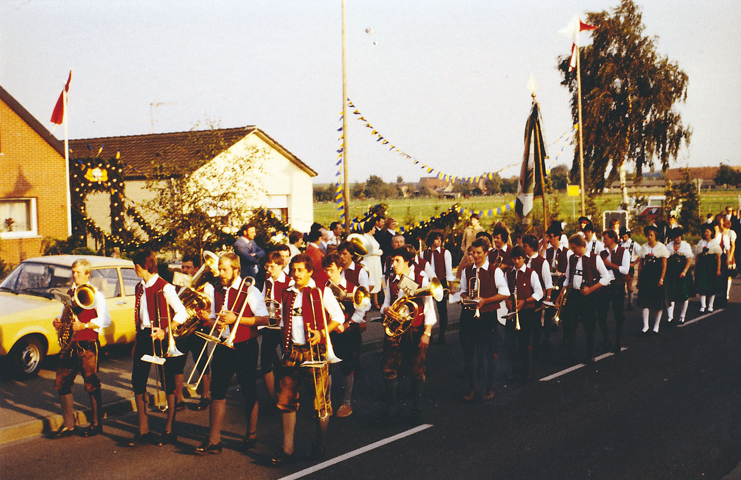 Aus der Chronik der Musikkapelle Mittelberg-Faistenoy - 1980 Besuch in Waldfeucht